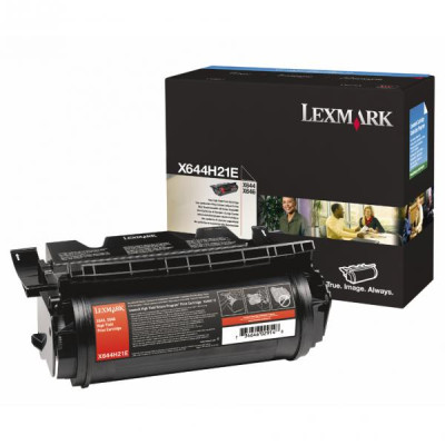 Originální toner Lexmark X644H21E, černý, 21000 stran