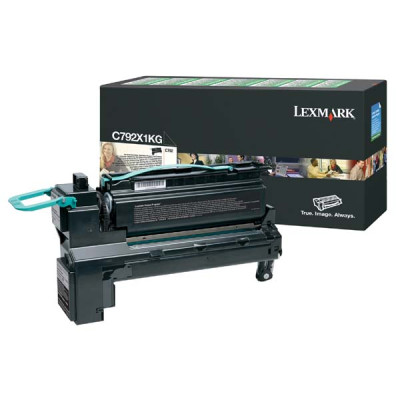 Originální toner Lexmark C792X1KG, černý, 20000 stran