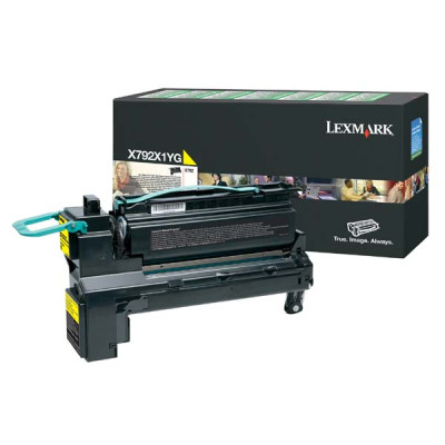 Originální toner Lexmark X792X1YG, žlutý, 20000 stran