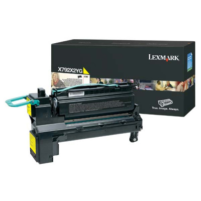 Originální toner Lexmark X792X2YG, žlutý, 20000 stran