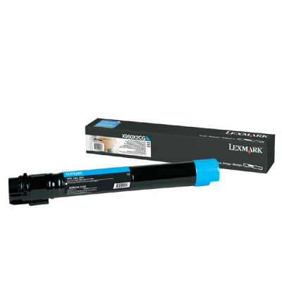 Originální toner Lexmark X950X2CG, azurový, 22000 stran