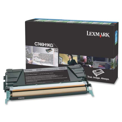 Originální toner Lexmark C746H1KG, černý, 12000 stran