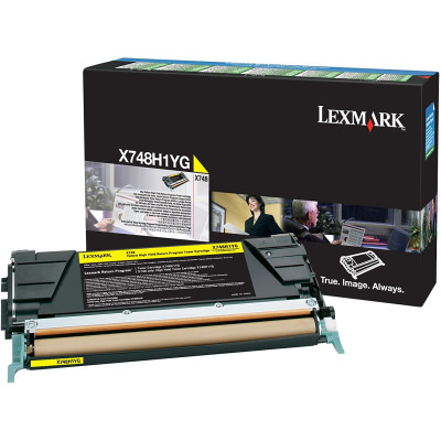 Originální toner Lexmark X748H1YG, žlutý, 10000 stran