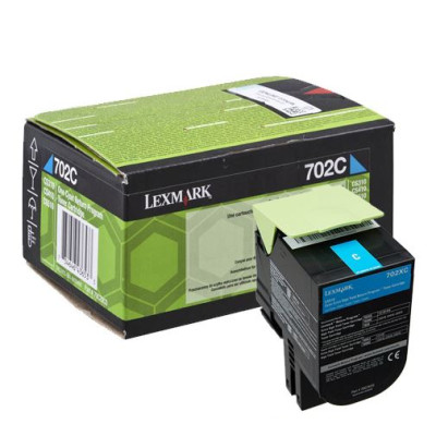 Originální toner Lexmark 70C20C0 (70C20CE), azurový, 1000 stran