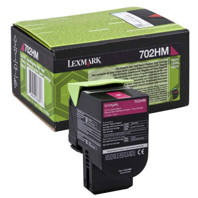 Originální toner Lexmark 70C2HM0 (70C2HME), purpurový, 3000 stran