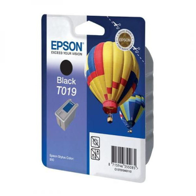 Originální inkoust Epson T019 (C13T019401), černý, 900 stran (24 ml)