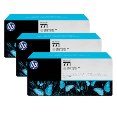 Originální inkoust HP CR257A (771), světle šedý, 3 × 775 ml, 3-pack