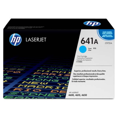 Originální toner HP C9721A (641A), azurový, 8000 stran