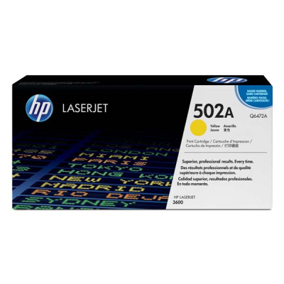 Originální toner HP Q6472A (502A), žlutý, 4000 stran