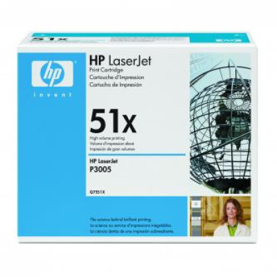 Originální toner HP Q7551X (51X), černý, 13000 stran