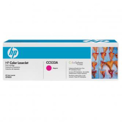 Originální toner HP CC533A (304A), purpurový, 2800 stran