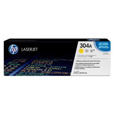 Originální toner HP CC532A (304A), žlutý, 2800 stran