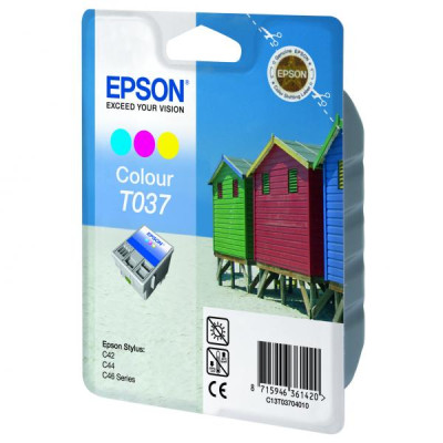 Originální inkoust Epson T037 (C13T037040), barevný, 180 stran (25 ml)