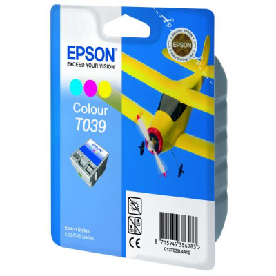 Originální inkoust Epson T039 (C13T03904A), barevný, 180 stran (25 ml)