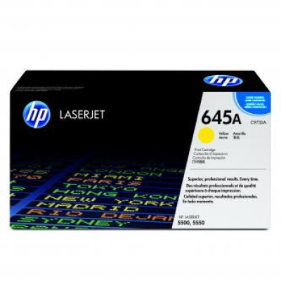 Originální toner HP C9732A (645A), žlutý, 12000 stran