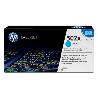 Originální toner HP Q6471A (502A), azurový, 4000 stran