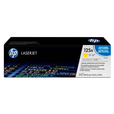 Originální toner HP CB542A (125A), žlutý, 1400 stran