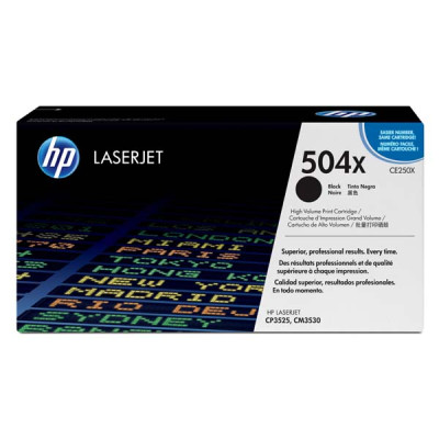 Originální toner HP CE250X (504X), černý, 10500 stran