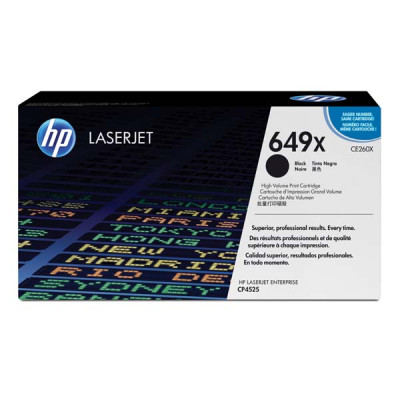 Originální toner HP CE260X (649X), černý, 17000 stran