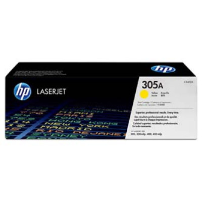 Originální toner HP CE412A (305A), žlutý, 2600 stran