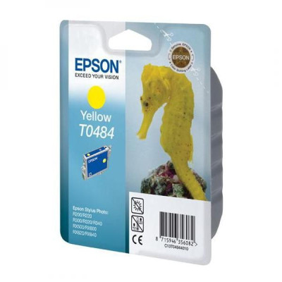 Originální inkoust Epson T0484 (C13T048440), žlutý, 430 stran (13 ml)