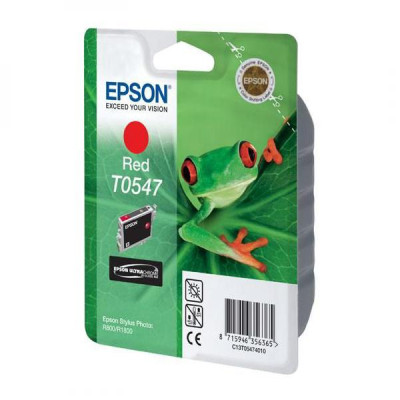 Originální inkoust Epson T0547 (C13T054740), červený, 400 stran (13 ml)