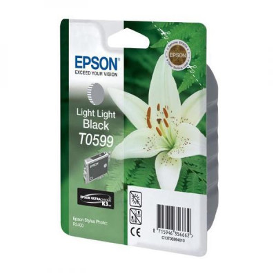 Originální inkoust Epson T0599 (C13T059940), světle světle černý, 13 ml