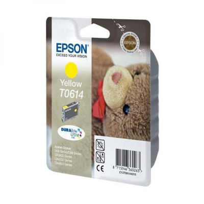 Originální inkoust Epson T0614 (C13T06144010), žlutý, 250 stran (8 ml)