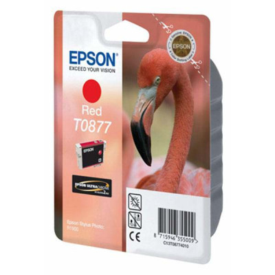 Originální inkoust Epson T0877 (C13T08774010), červený, 11,4 ml