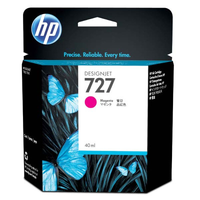 Originální inkoust HP B3P14A (727), purpurový, 40 ml