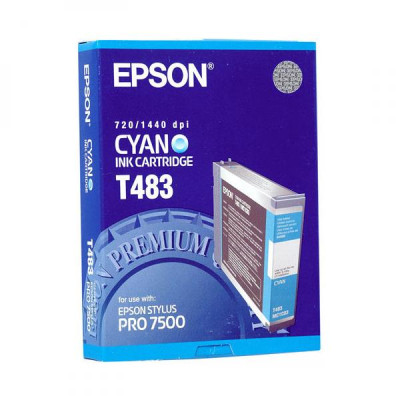 Originální inkoust Epson T483 (C13T483011), azurový, 110 ml