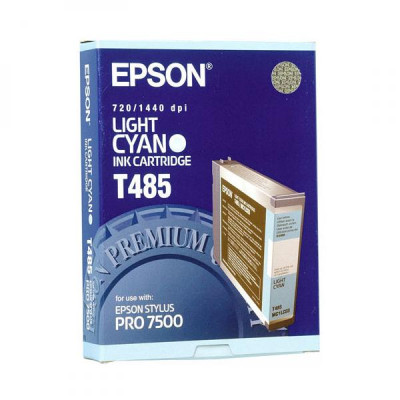 Originální inkoust Epson T485 (C13T485011), světle azurový, 110 ml