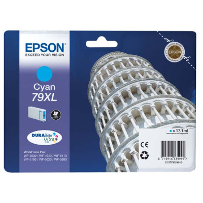 Originální inkoust Epson T7902XL (C13T79024010), azurový, 2000 stran (17 ml)