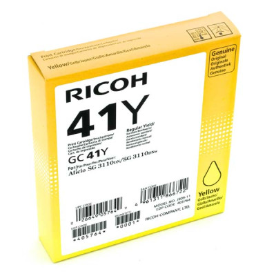 Origináln gelová náplň Ricoh GC-41HY (405764), žlutá, 2200 stran