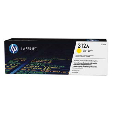 Originální toner HP CF382A (312A), žlutý, 2700 stran