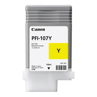 Originální inkoust Canon PFI-107Y (6708B001), žlutý, 130 ml