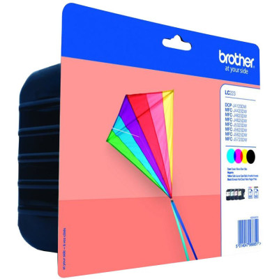 Originální inkoust Brother LC-223VALBP, CMYK, 4 × 550 stran, 4-pack