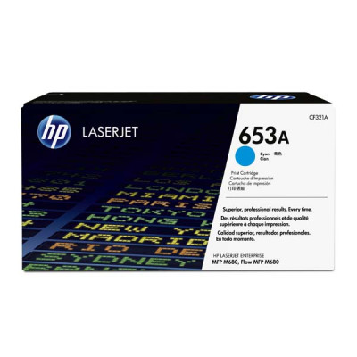 Originální toner HP CF321A (653A), azurový, 16500 stran