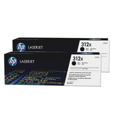 Originální toner HP CF380XD (312X), černý, 2 × 4400 stran, 2-pack