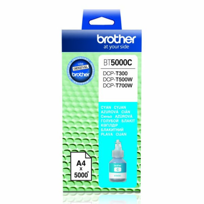 Originální inkoust Brother BT-5000C, azurový, 5000 stran (41,8 ml)