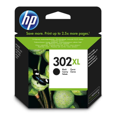 Originální inkoust HP F6U68AE (302XL), černý, 480 stran (8,5 ml)