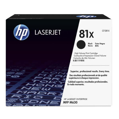 Originální toner HP CF281X (81X), černý, 25000 stran