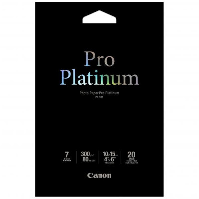 Canon Photo Paper Pro Platinum, foto papír, lesklý, bílý, 10x15cm, 4x6