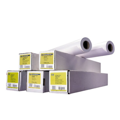 HP Coated Paper-841 mm x 45.7 m (33.11 in x 150 ft), 4.5 mil, 90 g/m2, Q1441A