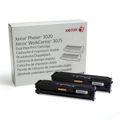 Originální toner Xerox 106R03048, černý, 2 × 1500 stran, 2-pack