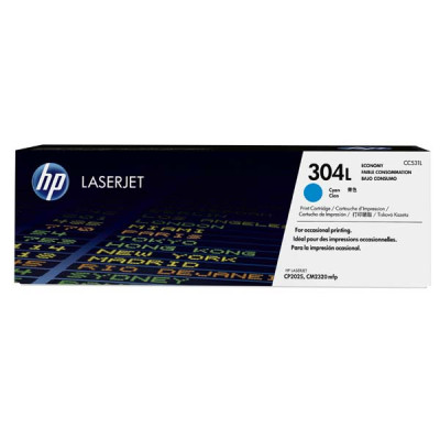 Originální toner HP CC531L (304L), azurový, 1400 stran