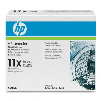 Originální toner HP Q6511XD (11X), černý, 2 × 12000 stran, 2-pack