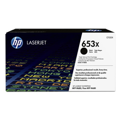 Originální toner HP CF320X (653X), černý, 21000 stran