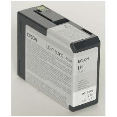 Originální inkoust Epson T5807 (C13T580700), světle černý, 80 ml