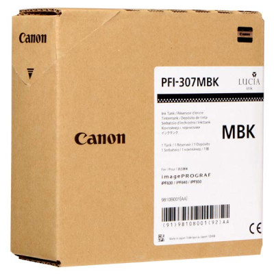 Originální inkoust Canon PFI-307MBk (9810B001), matně černý, 330 ml